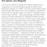 Eric Quenot - Jazzmag