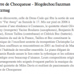 Pierre de Chocqueuse - Blogedechoc:Jazzman:Jazzmag